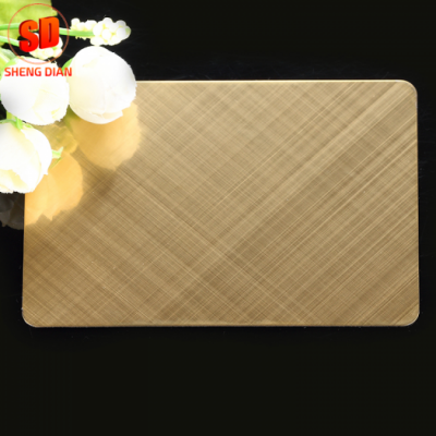 Trade Assurance Golden Hairline Formica Sheet Stainless Steel Sheet Brushed